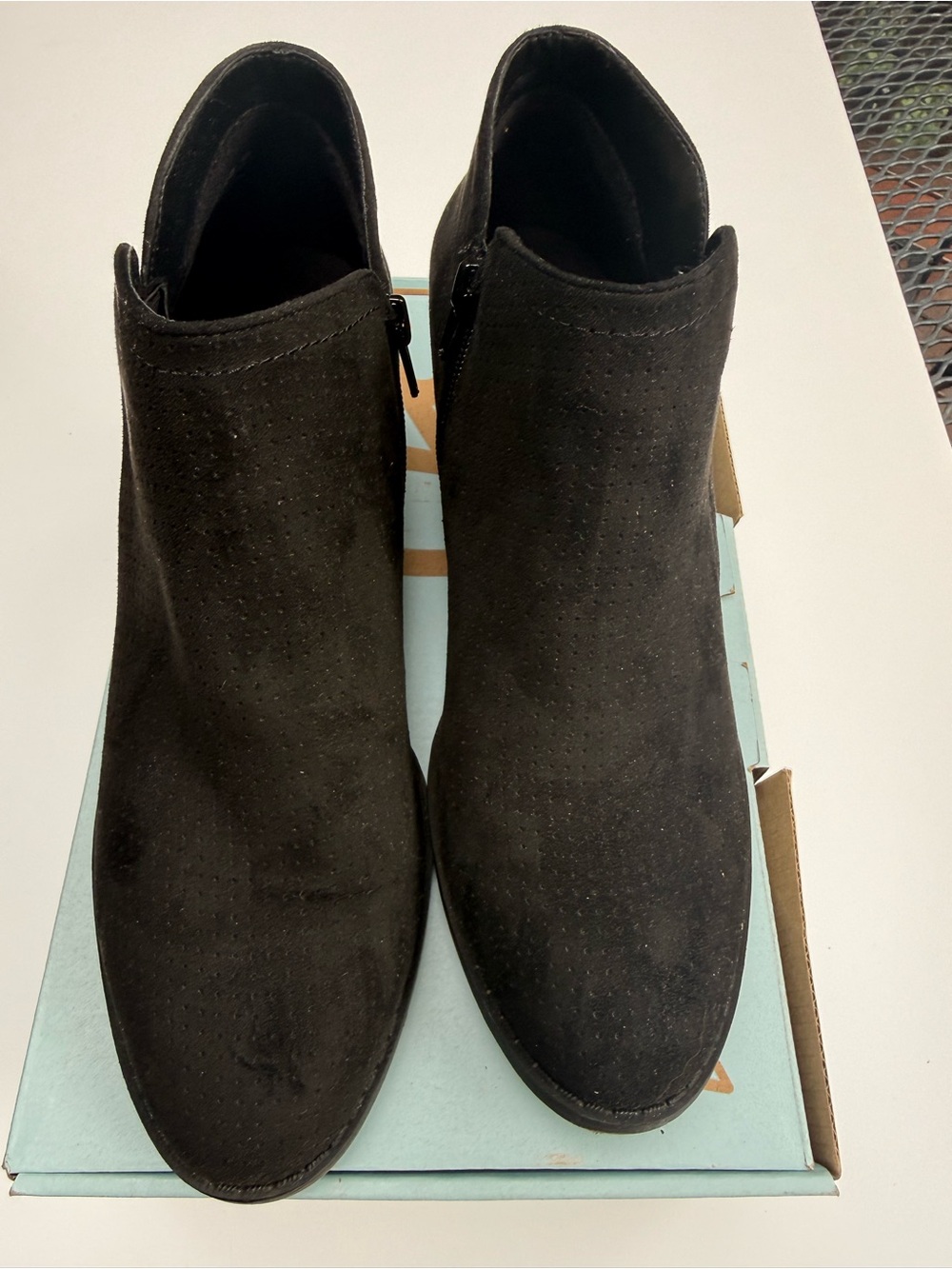 LifeStride Women’s Black Suede Ankle Boots,style Blake Size 8 1/2 M